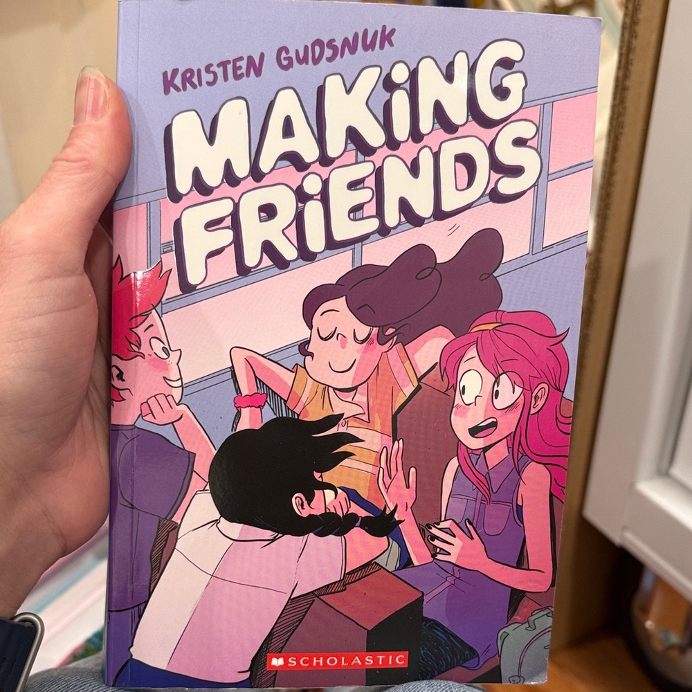 Scholastic 'Making Friends' Graphic Novel - Purple and Pink Cover